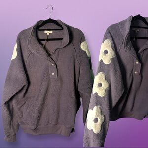 Easel Super Soft Lavender Purple Pullover • Cozy Fleece • Size Small